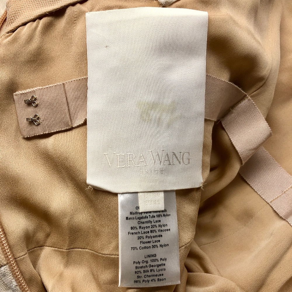 Vera Wang Bridal Olympia 110515 Silk Tulle & Chantilly Lace Gown - Picture 10 of 12